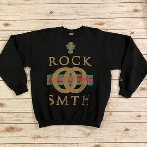 Rock Smith Black Logo Sweatshirt Medium
